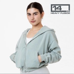 NEW Los Angeles Apparel Cropped Hoodie Size S/M